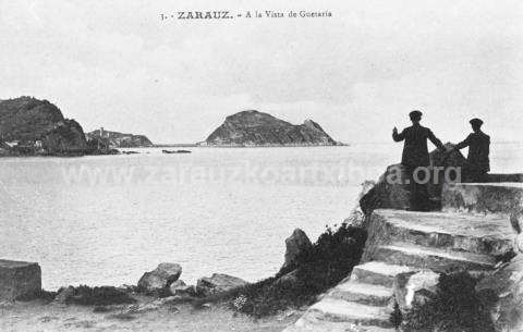 Zarauz. A la vista de Guetaria