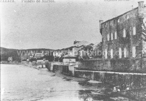 Zarauz. Palacio de Narros y la playa