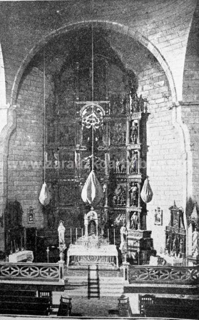 Interior de la parroquia de Santa María la Real