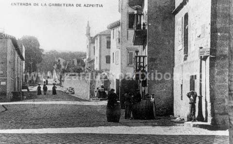 Zarauz. Entrada de la carretera de Azpeitia