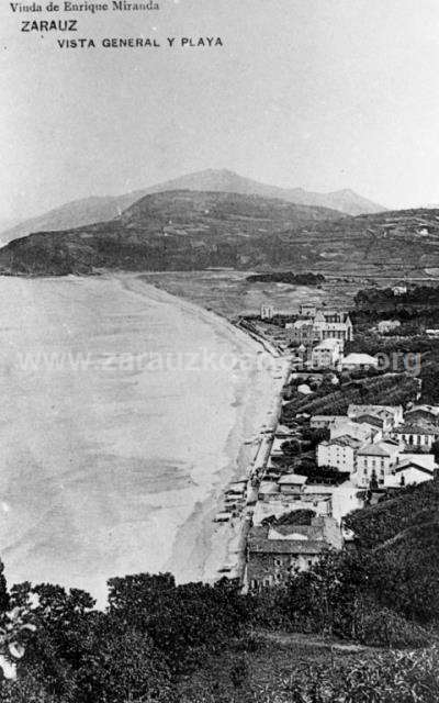 Zarauz. Vista general y playa