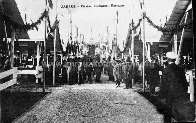 Zarauz. Fiestas Euskaras, barracas