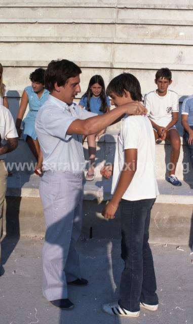 Entrega de trofeos de un torneo de tenis