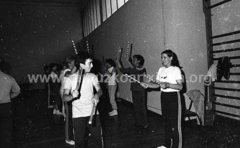 Curso de gimnasia y danza en el albergue Monte Albertia