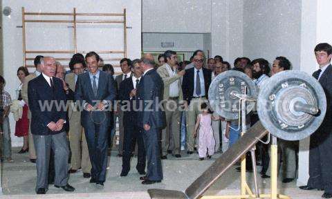 Inauguración del polideportivo de Zarautz