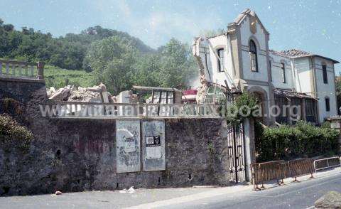 Derribo del edificio de la Misericordia de Santa Ana