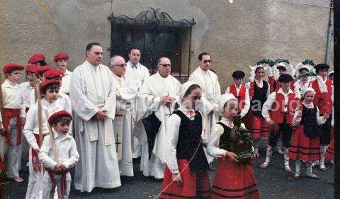 Entronización de la Virgen de Aránzazu en la ermita de San Pelayo