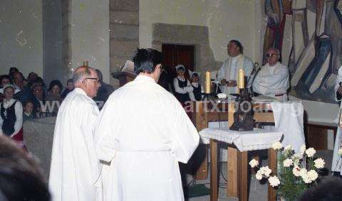 Entronización Virgen de Aránzazu en ermita de San Pelayo