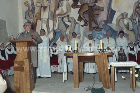 Entronización Virgen de Aránzazu en la ermita de San Pelayo