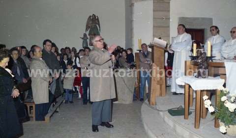 Entronización Virgen de Aránzazu en la ermita de San Pelayo