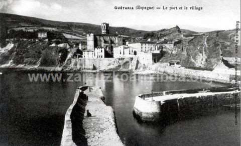 Guétaria (Espagne). Le port et le village