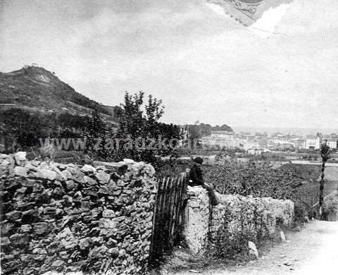 Vista de Zarautz desde el camino del cementerio