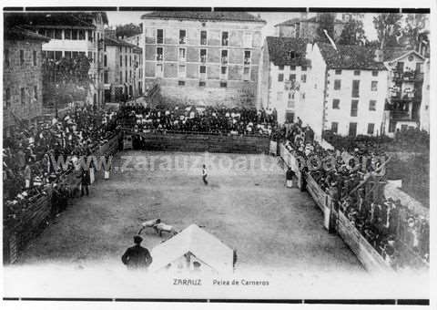 Zarautz. Pelea de carneros