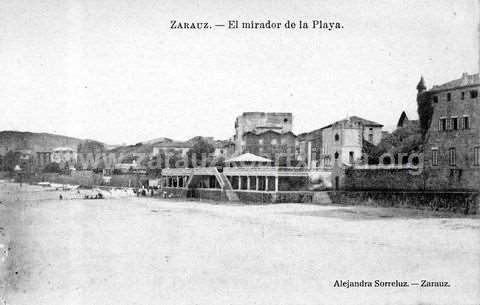 Zarautz. El mirador de la playa