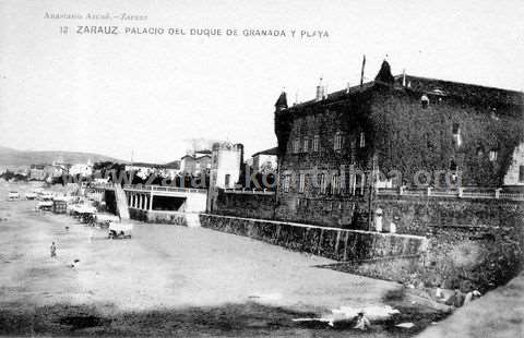 Zarautz. Palacio del Duque de Granada y Playa