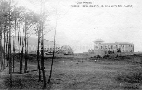 Zarautz. Real Golf Club. una vista del campo