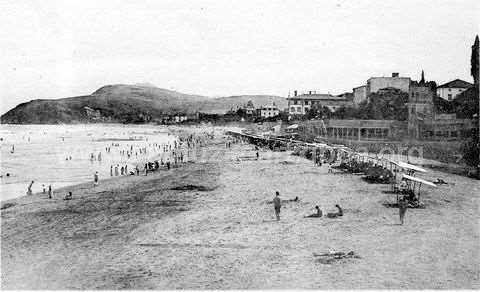 Zarautz. Vista general de la playa