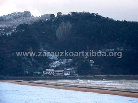 Zarautz y la nieve