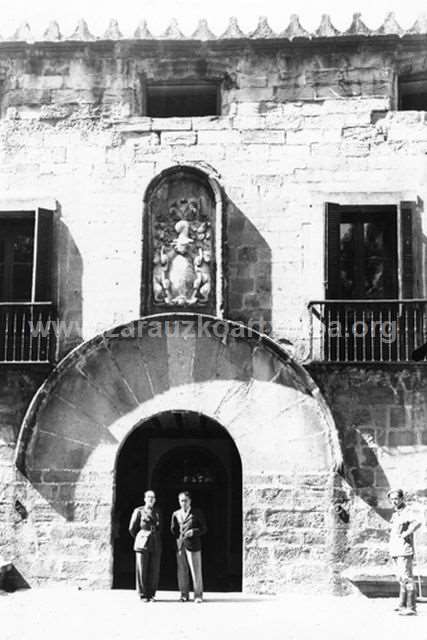 Fachada principal del Palacio de Narros de Zarautz