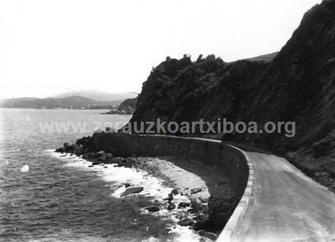 Carretera de Getaria a Zarautz