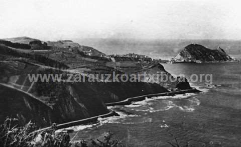 Fotografía del monte Santa Bárbara de Zarautz