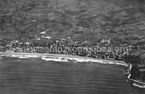 Vista aérea del pueblo de Zarautz