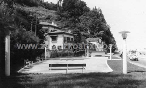 Fachada de una villa de Zarautz