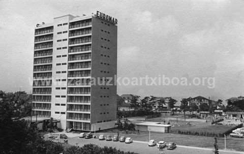 Zarauzko Euromar hotelaren fatxada