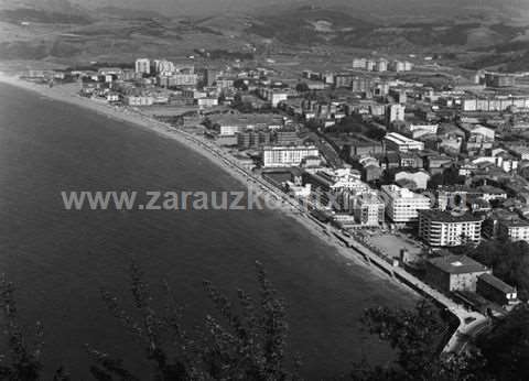 Zarauzko herriaren panoramika