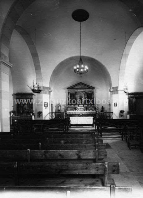 Interior de la iglesia San Pelayo de Zarautz
