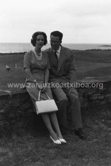 Balduino y Fabiola, reyes de Bélgica en Zarautz