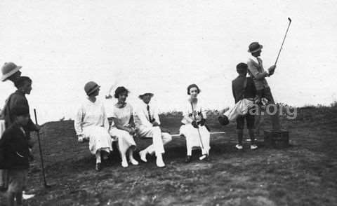 Familia Real española en el club de golf de Zarautz