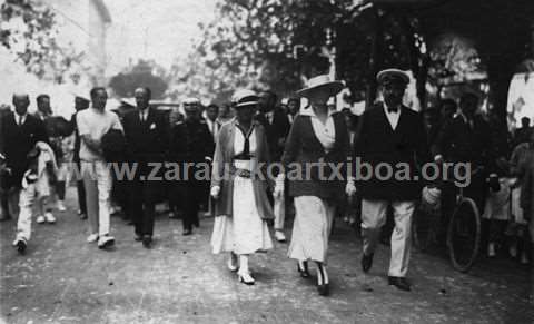 Visita del Rey Alfonso XIII a Zarautz