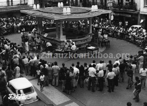 Concurso gastronómico en la Musika Plaza de Zarautz