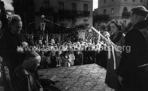 Visita del obispo Font y Andreu a Zarautz