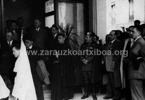 Inauguración de la sucursal de la Caja de Ahorros Municipal en Zarautz