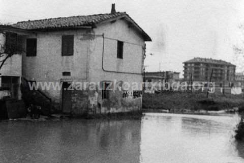 Inundaciones en el año 1977 en Zarautz