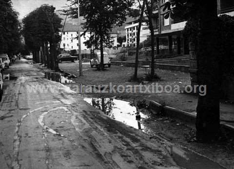 Zarauzko Gipuzkoa kalea, urbanizatu gabe