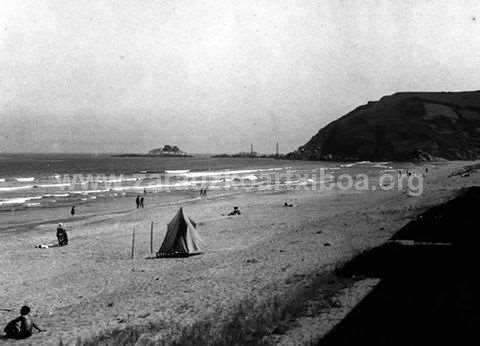 Zarauzko hondartza, golf-zelaiaren parean