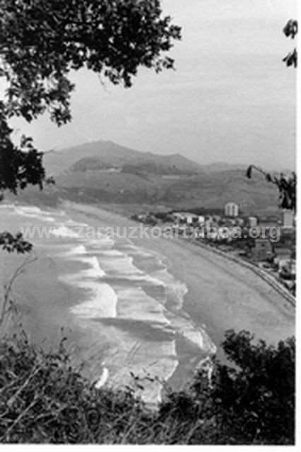 Zarauzko bista panoramikoa Santa Barbaratik