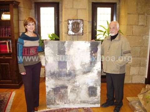Donación de un cuadro del pintor Luziano al Museo de Arte e Historia de Zarautz