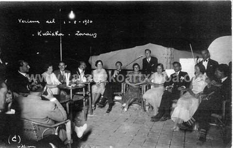 Verbena en el "Kulixka" de Zarautz en 1930
