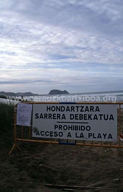 Txapapote en la playa de Zarautz