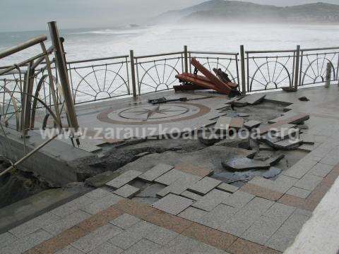 Temporal en Zarautz