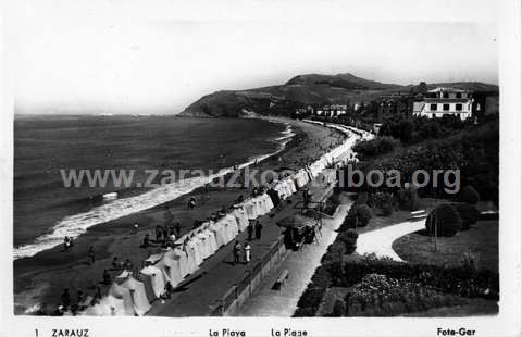 La playa de Zarautz