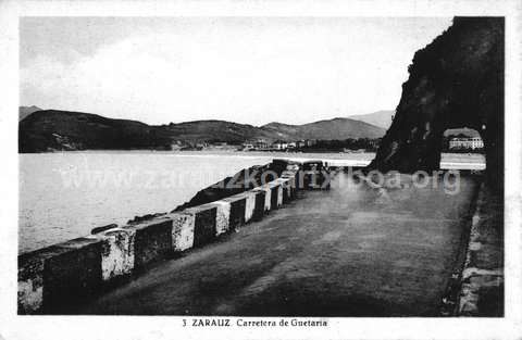 Getaria eta Zarautz arteko errepidea