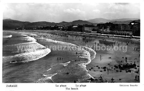La playa de Zarautz