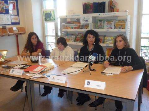 Rueda de prensa del convenio de colaboración entre el grupo Gurea y el Ayuntamiento de Zarautz
