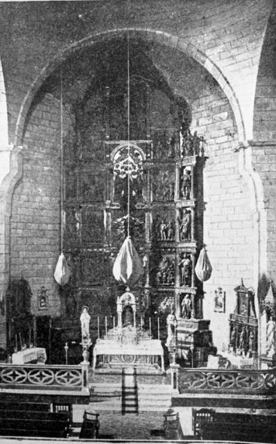 Interior de la parroquia de Santa María la Real